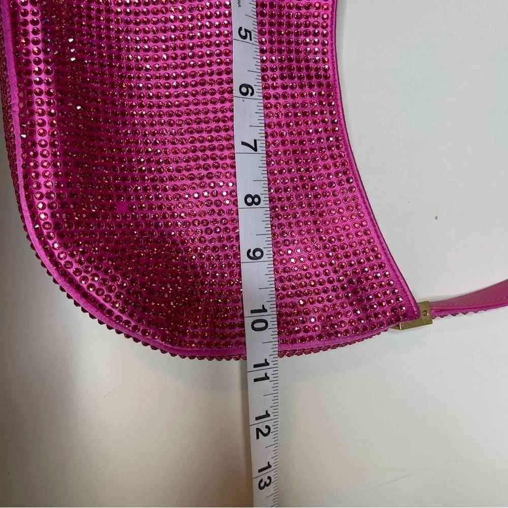 Magda Butrym Medium Vesna Pink Crystals Hobo Bag $3265